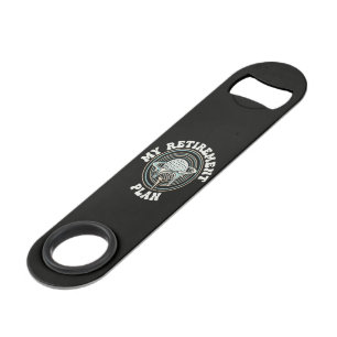 Mijn Pensioenplan Golf Gepensioneerde Golfer Speed Flessenopener