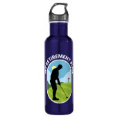 Mijn pensioenplan - Golf Golfing in Remoe Planning Waterfles (Voorkant)