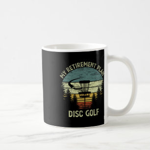 Mijn Pensioenplan Grappige Discgolf Senior Voor De Koffiemok