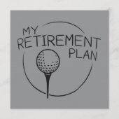 Mijn Pensioenplan Grappige Uitspraak Golfsport Gol Kaart (Voorkant)