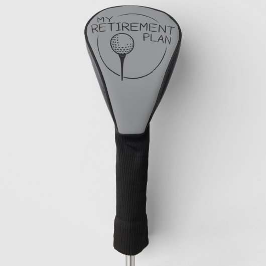 Mijn Pensioenplan Grappige Uitspraak Golfsporter G Golfheadcover (Voorkant)