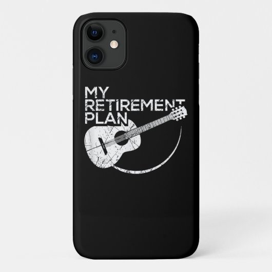 Mijn pensioenplan Guitar Funny Musicians Case-Mate iPhone Case (Achterkant)