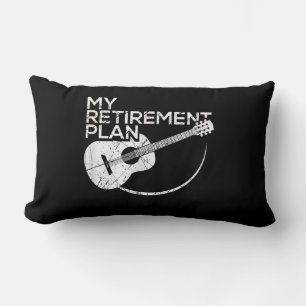 Mijn pensioenplan Guitar Funny Musicians Kussen