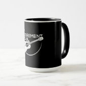 Mijn pensioenplan Guitar Funny Musicians Mok (Voorkant rechts)