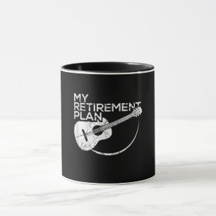 Mijn pensioenplan Guitar Funny Musicians Mok