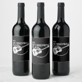 Mijn pensioenplan Guitar Funny Musicians Wijn Etiket (Flessen)