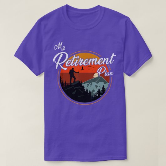 Mijn Pensioenplan Hiking T-shirt (Design voorkant)