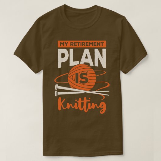 Mijn pensioenplan is bezig. t-shirt (Design voorkant)