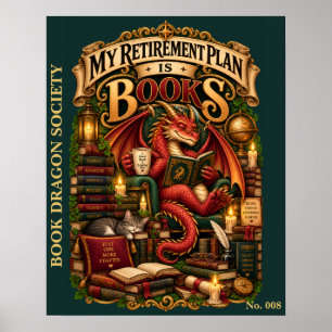 Mijn Pensioenplan Is Boeken Boek Draak Verenigin Poster