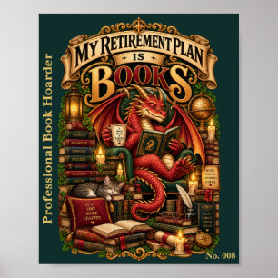 Mijn Pensioenplan Is Boeken Boek Draak Verenigin Poster