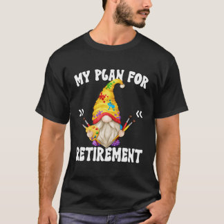 Mijn Pensioenplan Is Het Schilderen Van Een Kabout T-shirt