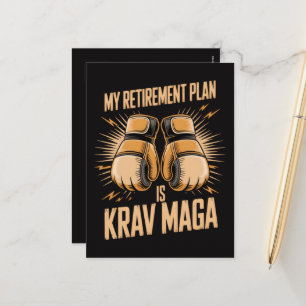 Mijn Pensioenplan Is Krav Maga Feestdagenkaart