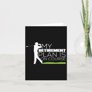 Mijn pensioenplan is op koers... grappige Golf gep Kaart
