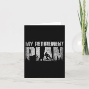 Mijn pensioenplan is snowboarden grappig gepension kaart