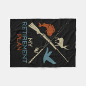 Mijn Pensioenplan Jacht Vist Hunter Grandfat Fleece Deken (Voorkant (Horizontaal))