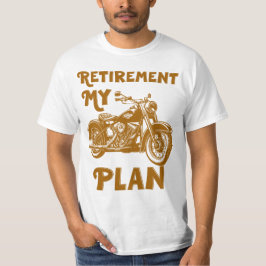 Mijn pensioenplan motorfiets t-shirt