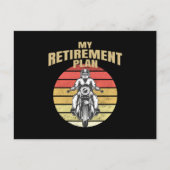 Mijn pensioenplan motorfietsen briefkaart (Voorkant)