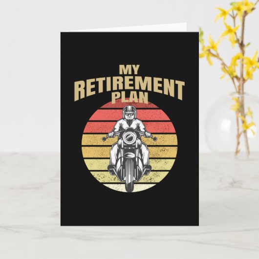 Mijn pensioenplan motorfietsen kaart (Gele Bloem)