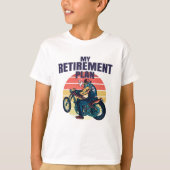 Mijn pensioenplan motorfietsen t-shirt (Voorkant)