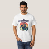 Mijn pensioenplan motorfietsen t-shirt (Voorkant volledig)