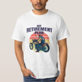 Mijn pensioenplan motorfietsen t-shirt (Voorkant)