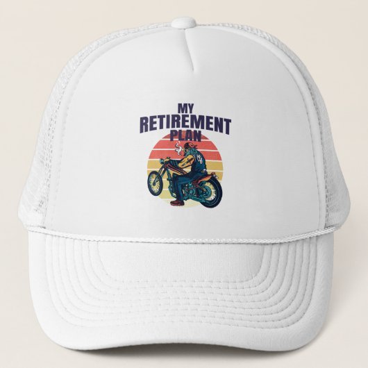 Mijn pensioenplan motorfietsen trucker pet (Voorkant)