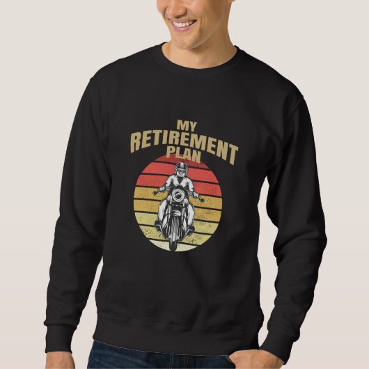 Mijn pensioenplan motorfietsen trui (Voorkant)