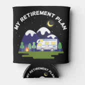 Mijn pensioenplan - Motorhome RV-camper in ruste Blikjeskoeler (Voorkant)