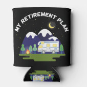 Mijn pensioenplan - Motorhome RV-camper in ruste Blikjeskoeler (Achterkant)