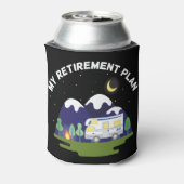 Mijn pensioenplan - Motorhome RV-camper in ruste Blikjeskoeler (Blikje Achterkant)