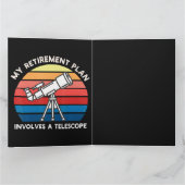 Mijn Pensioenplan Omvat Een Telescoop Bedankkaart (Binnen)