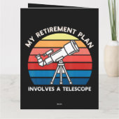 Mijn Pensioenplan Omvat Een Telescoop Bedankkaart (Achterkant)