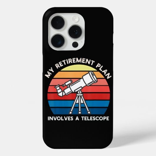 Mijn Pensioenplan Omvat Een Telescoop Case-Mate iPhone Case (Achterkant)