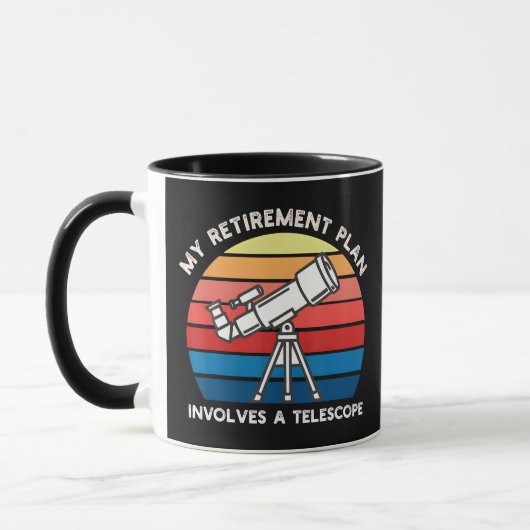 Mijn Pensioenplan Omvat Een Telescoop Mok (Links)