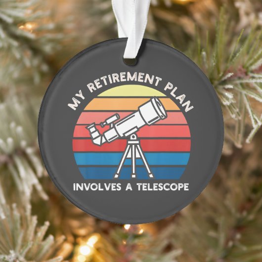 Mijn Pensioenplan Omvat Een Telescoop Ornament (Boom)