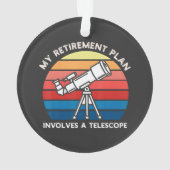 Mijn Pensioenplan Omvat Een Telescoop Ornament (achterkant)