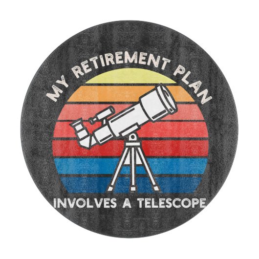 Mijn Pensioenplan Omvat Een Telescoop Snijplank (Voorkant)