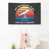 Mijn Pensioenplan Omvat Een Telescoop Spandoek (Insitu)