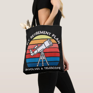 Mijn Pensioenplan Omvat Een Telescoop Tote Bag