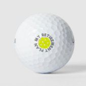 Mijn pensioenplan Pickleball Design Golfballen (Voorkant)
