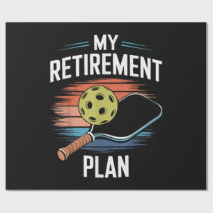 Mijn Pensioenplan Pickleball Speler Cadeaupapier