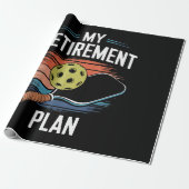 Mijn Pensioenplan Pickleball Speler Cadeaupapier (Uitgerold)