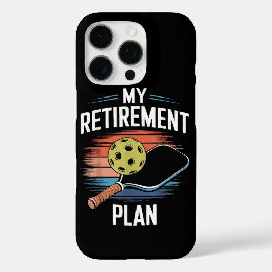 Mijn Pensioenplan Pickleball Speler Case-Mate iPhone Case (Achterkant)
