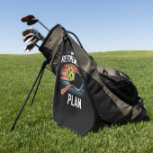 Mijn Pensioenplan Pickleball Speler Golfhanddoek (Groen)