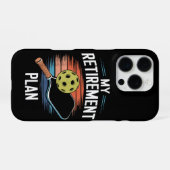 Mijn Pensioenplan Pickleball Speler iPhone Hoesje (Achterkant horizontaal)