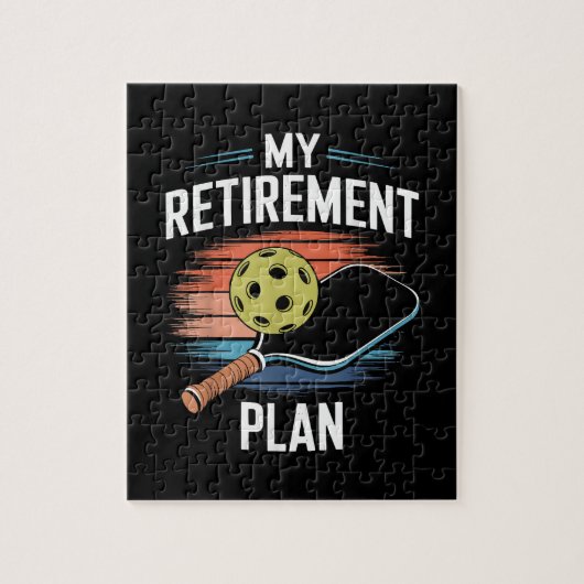 Mijn Pensioenplan Pickleball Speler Legpuzzel (Verticaal)
