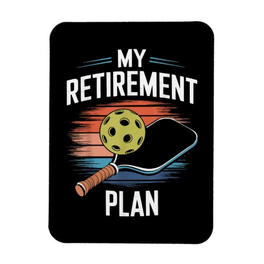 Mijn Pensioenplan Pickleball Speler Magneet (Verticaal)