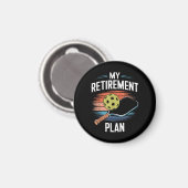 Mijn Pensioenplan Pickleball Speler Magneet (Voorkant / Achterkant)