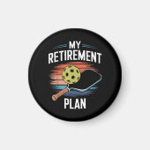 Mijn Pensioenplan Pickleball Speler Magneet (Voorkant)