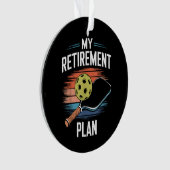Mijn Pensioenplan Pickleball Speler Ornament (voorkant)